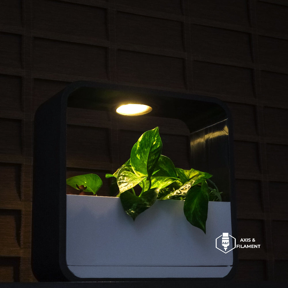 Bedside Planter with Warm Light