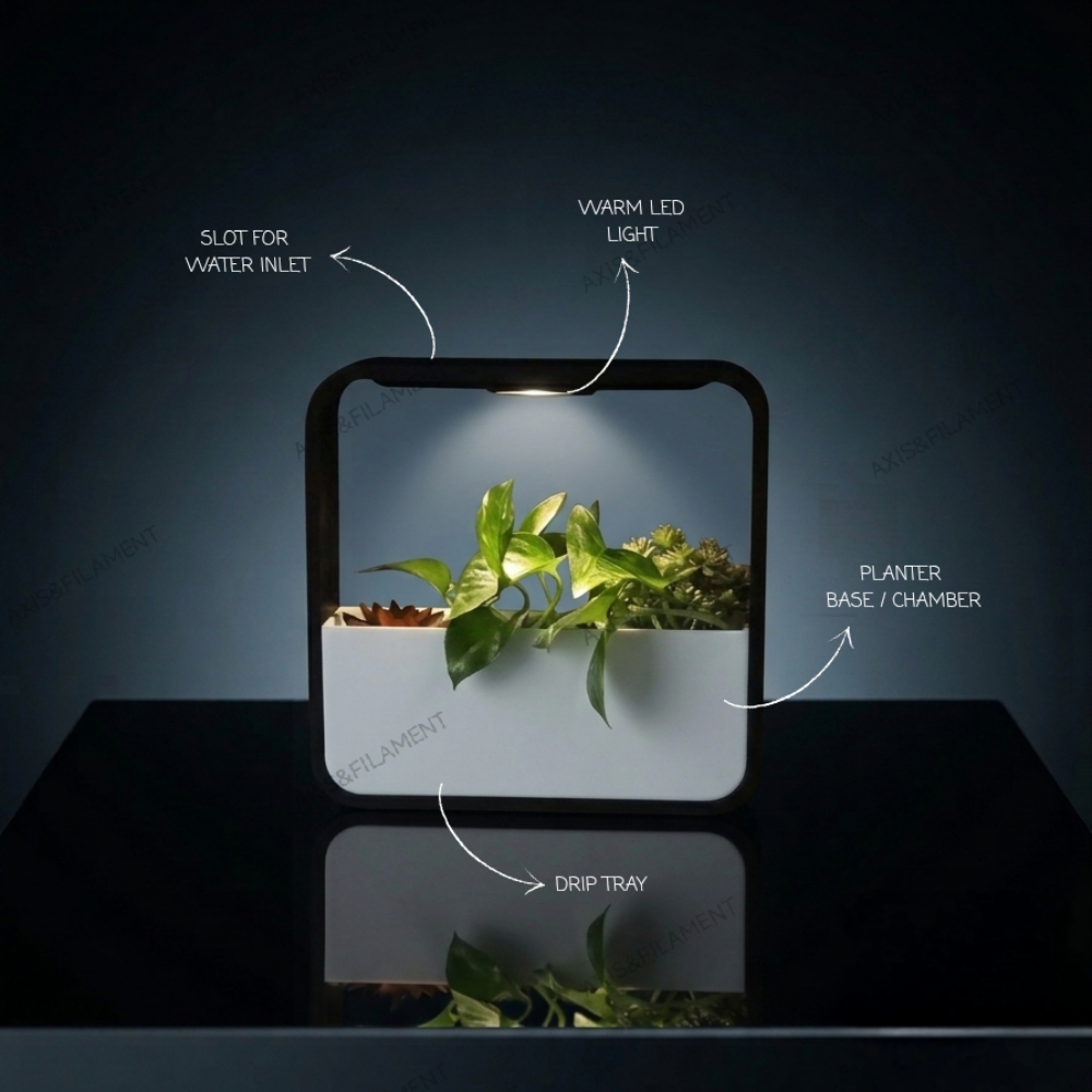 Planter with LED